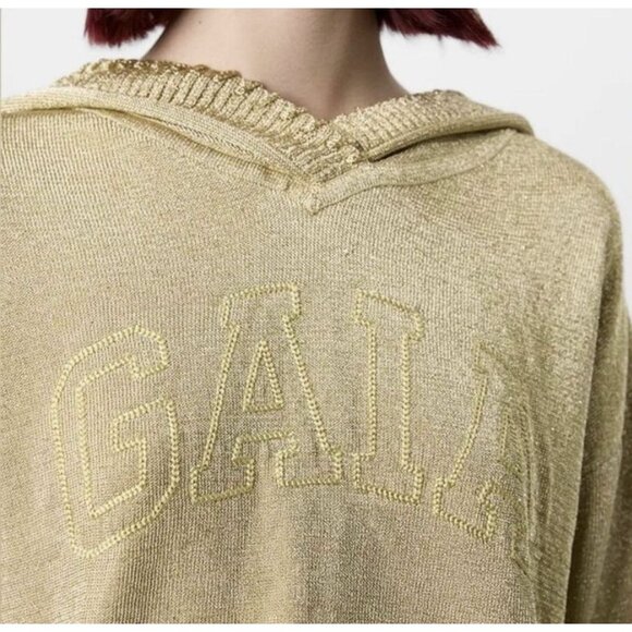 Cult Gaia x Gap Limited Edition Gold Hoodie Sweatshirt NWT - Picture 2 of 12